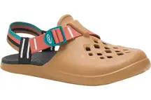 Chaco Chillos Clogs Closed Toe Sandals Lightweight Shoes Womens Sz 11 Tan