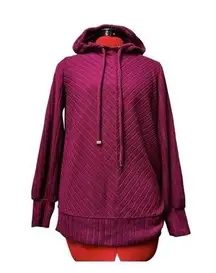 Nine West XSmall‎ Small women hoodie shirt purple  AOH-B