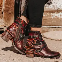 Freebird by Steven Crue NWT wine multi booties- not included in promotions