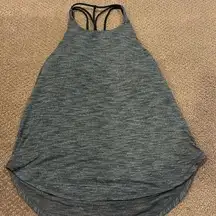 Lululemon Women’s Grey Raise the Barre Tank Top with Strappy Built in Sports Bra