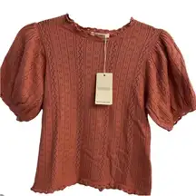 Doen Sawyer top in guava NWT