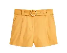 Marie Oliver Pixie Belted Womens High Rise Shorts Size 4 Hight Waist Mustard