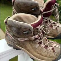 KEEN Targhee II Waterproof Brown Leather Hiking Outdoor Boots Women's Size 8.5