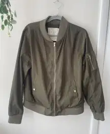 Green Bomber Jacket 