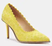 Coach Waverly Knit Pump, Buttercup Shoes Size 8.5B New in Box (SOLD OUT)