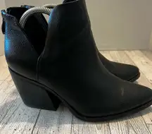 Michael By Michael Shannon Aubrey Heel Pointed Toe Boot Black Shoe Size 7