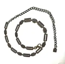 Silver tone Chain hip Belt