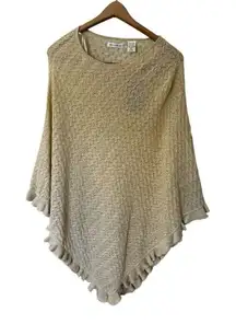 Laura Ashley Golden Pales‎  Poncho Wrap Shrug  One Size NWT