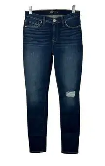 Hudson Jeans Hudson NICO Midrise Super Skinny Ankle Dark Distressed Jeans Size 26 New $130