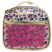 JUICY COUTURE Pink Leopard Pattern PU
Rounded Makeup Case Organizer