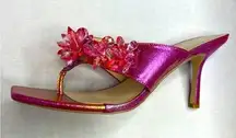 NEW Women’s Rouge Helium metallic fuchsia Pink Sandals