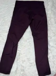 Lululemon Maroon Mesh Detail Leggings No Size, best for 10