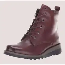 Josef Seibel Burgundy Lina Combat Boots‎ | Color: Brown/Red Size 37 6.5