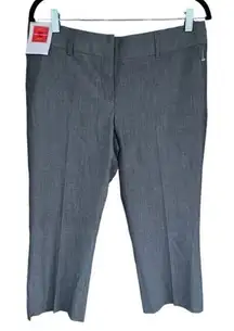 B6 Isaac Mizrahi Women's Ebony‎ Slim Cropped Pants Gray Size 10 NWT
