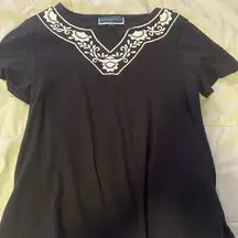 Karen Scott Black Top