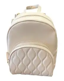 Primark Blush Cream double zipper mini backpack bag purse
