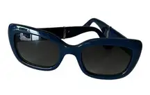 Jimmy Choo Blue Vinny/S 17590 Square Blush Glitter Designer Sunglasses