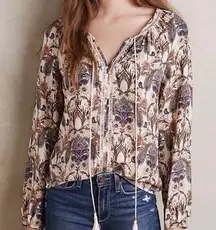 Anthropologie Myrtle Peasant Blouse