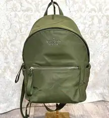 New York Chelsea Medium Backpack Bag Enchanted Green Nylon