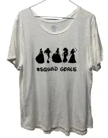 Old Navy Disney Princess Squad Goals Shirt white black size XL