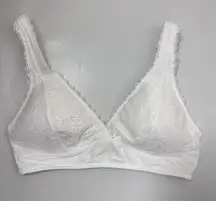 Kohl's SO Bra Womens L Convertible Bralette White Lace Padded Pretty Feminine