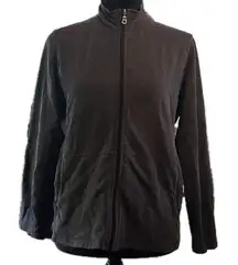 Style and co. Juniors size large petite short zip up jacket with pockets.