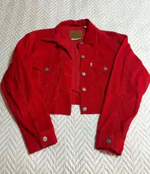 Red Levi Corduroy Jacket