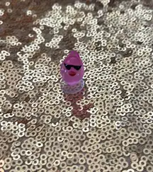 Pink croc charm 3-D duck