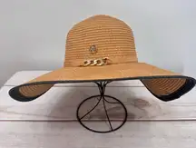 Adrienne Vittadini Floppy Wide Brim Sun Hat Vacation Cruise Beach Glam Packable