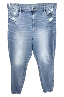 American Eagle Plus‎ Size 20 Dream Jeans Super High Rise Jegging Distressed 262
