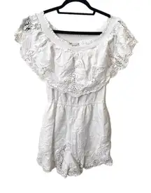 ABERCROMBIE & FITCH Crochet Sleeveless Romper Sz‎ XS