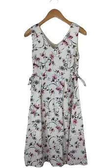 Los Angeles Women’s Size Medium A Line Dress Floral Print Sleeveless