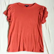 Express Coral Knit Top