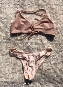 LA Heart Rose Gold Bikini Top