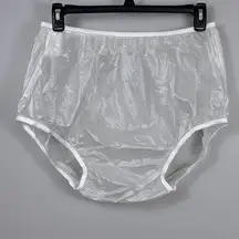 Fiberlinks Textiles Inc. Waterproof Vinyl Pull-On Pant Size XXL Clear See Thru