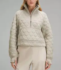 Scuba Oversized Quilted Half Zip