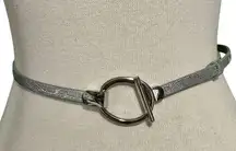 Express Silver O-Ring Belt