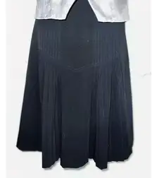 Women’s Black Fully Lined A-Line Pleated Mini Skirt 12