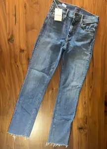 MOTHER | The Mid Rise Dazzler Ankle Fray | 27