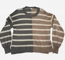 Hem & Thread Colorblock Stripes Pullover