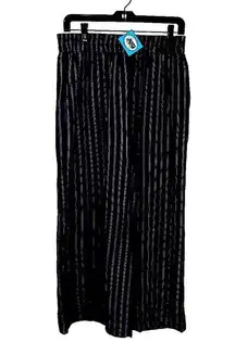 SOPRANO NWT Wide Leg Navy & White Pin Stripe Palazzo Pants Sz L