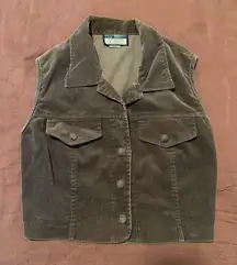 Brown Corduroy Vest
