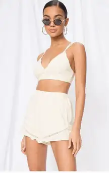 NWT by the way revolve Tabitha Ruffle Short Set in Cream