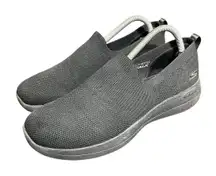 Skechers Go Walk Stability Sneakers Comfort Shoes Slip On Black Womens Size‎ 9.5