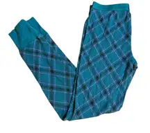 Victoria’s Secret Teal Plaid Pajama Pants Cozy Lounge Sleepwear Bottoms Women Sm