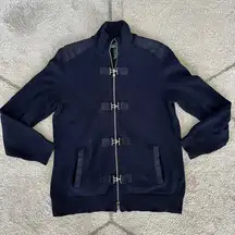 Ralph Lauren Active Navy Blue Long Sleeve Cardigan Sz XL