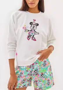 NWT Lilly Pulitzer Lilly Hearts Disney 5 inch Callahan Mid Rise Short size 12