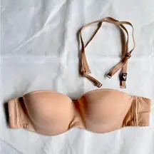 NWOT Victoria's Secret Body by Victoria Lined Strapless Bra, Size 34A, Praline