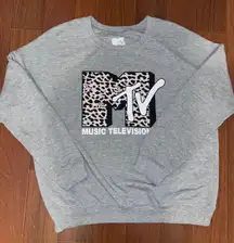 MGTV Cheetah Print Long Sleve/Crew Neck