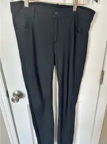 Athleta skinny stretchy jogging dress pants comfy for work size 8 black